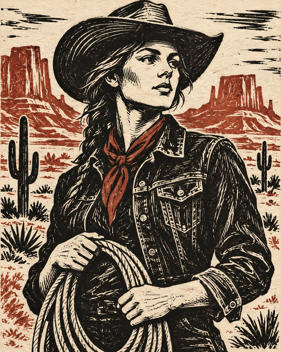 Frontier Lines portrait style example