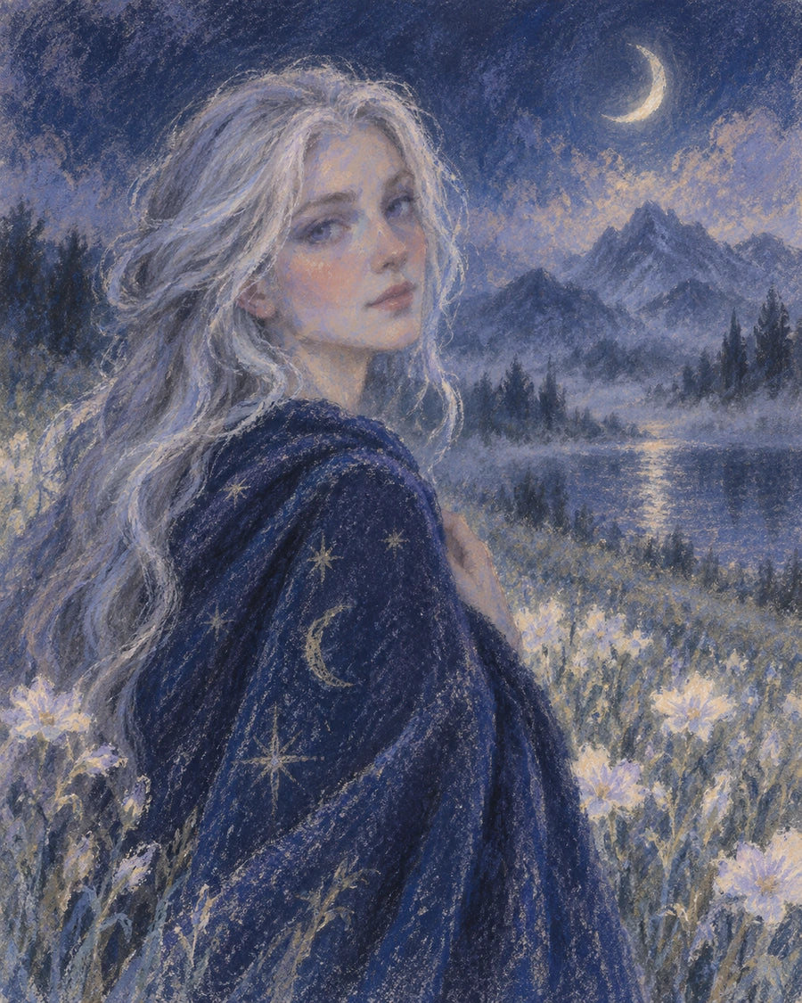 Moonlit Reverie portrait style example