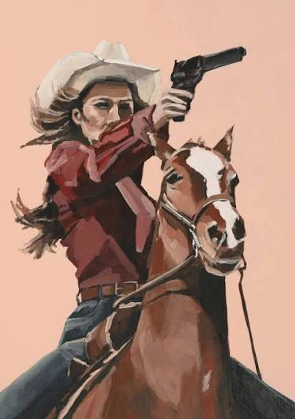 The Desert Rider portrait style example