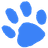 Pawnted paw icon