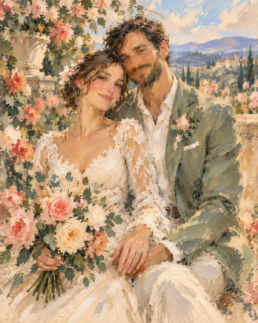 The Rose Garden Promise portrait style example