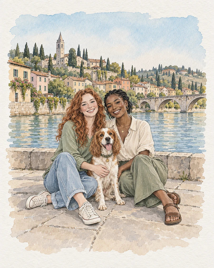 Our Favourite Place portrait style example